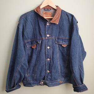 Vintage Fila Dark Wash Denim Jacket